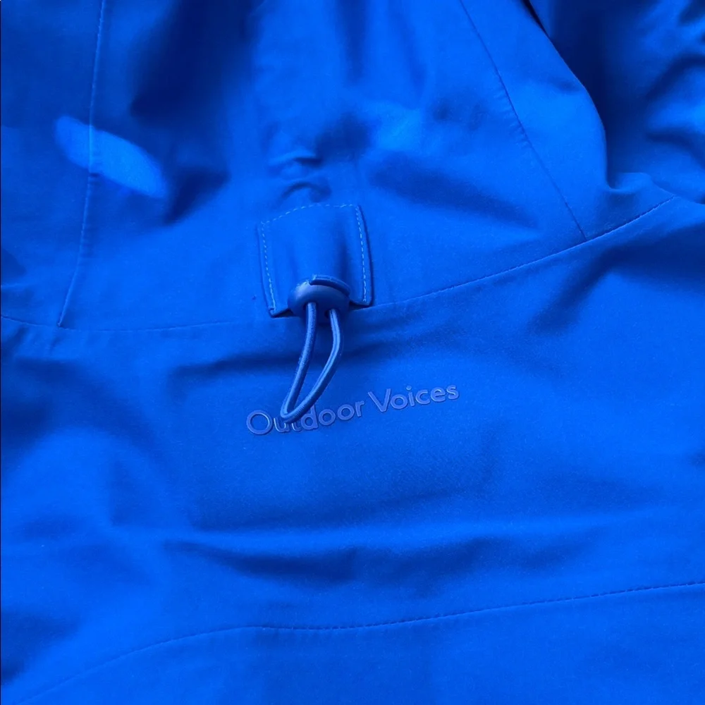 Outdoor Voices Marine Blue Rain Jacket NWOT - Picture 9 of 9